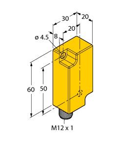 TURCK 1534053 / B1N360V-Q20L60-LI2-H1151/S1225 Inclination Sensors