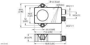 TURCK 100046428 / B1NF360V-QR20-CNX4-2H1150 Inclination Sensors