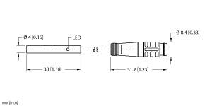 TURCK BI1-EH04-AP6X-0.2-PSG3 Inductive Sensors