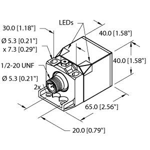 TURCK BI15-CK40-RZ3X2-B3131/W/BS2.1 Inductive Sensors