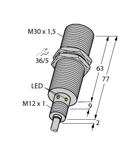 TURCK BI15U-EM30E-AP6X/S90 7M Inductive Sensors