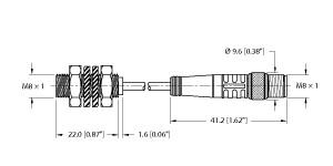 TURCK BI1.5-EG08K-Y1-0.2-PSG3M Inductive Sensors