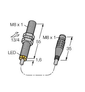 TURCK BI1.5-G08-AN7X-0.2-PSG3M Inductive Sensors