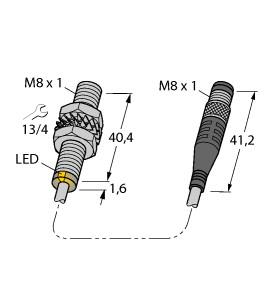 TURCK BI1.5U-EG08-AN6X-0.2-PSG3M Inductive Sensors