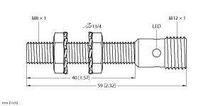 TURCK BI2-EG08-RP6X-H1341 Inductive Sensors