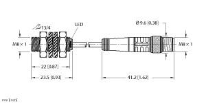 TURCK BI2-EG08K-AN6X-0.2-PSG3M Inductive Sensors