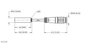 TURCK BI2-EH6.5K-AP6X-0.2-PSG3 Inductive Sensors