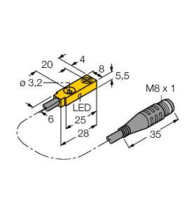 TURCK BI2-Q5.5-AP6X-0.2-PSG3 Inductive Sensors