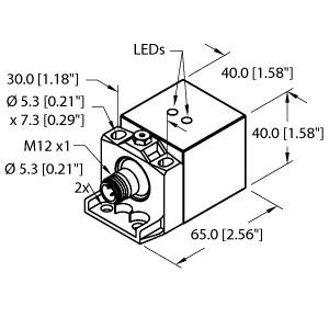 TURCK BI20U-CA40-AP6X2-H1141 W/BS2.1 Inductive Sensors