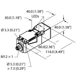 TURCK BI20U-CP40-AP6X2-H1141 Inductive Sensors