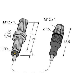 TURCK BI2U-MT12E-AD4X-0.3-RS4.23/XOR Inductive Sensors