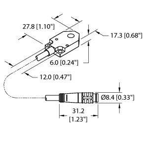 TURCK BI3-Q06-AP6X2-0.2-PSG3 Inductive Sensors