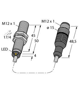 TURCK BI4U-M12-AP6X-0.3-RS4T Inductive Sensors