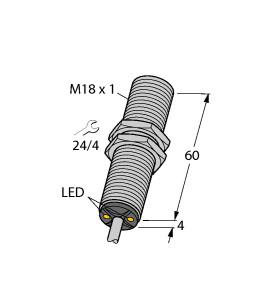 TURCK BI5-GT18-ADZ30X2 7M Inductive Sensors