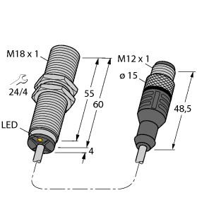 TURCK BI5-M18E-AP6X-1-RS4T Inductive Sensors