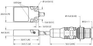 TURCK BI7-Q08-AP6X2-0.3-RSE 4T-P7X2/S1589 Inductive Sensors