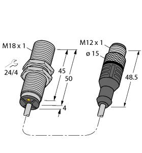 TURCK BI8-G18-AP6X-0.2-RS4T Inductive Sensors