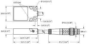 TURCK BI8U-Q08-AP6X2-0.2-PSG3M Inductive Sensors