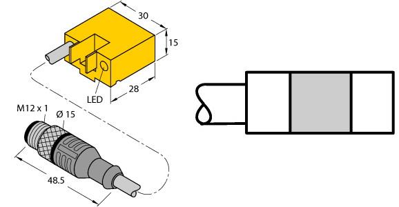TURCK BIM-AKT-AD4X-0.2-RSV4.2T W/KLA1 Magnetic Sensors