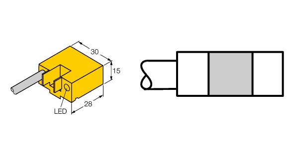 TURCK BIM-AKT-AD4X W/KLA-3M Magnetic Sensors