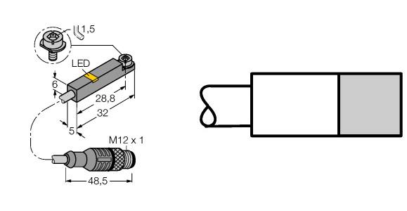 TURCK BIM-INT-Y1X-0.2-RS4.21T Magnetic Sensors