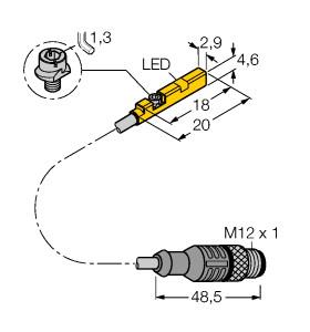 TURCK BIM-UNR-AN6X-0.3-RS4 W/M Magnetic Sensors