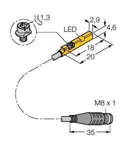 TURCK BIM-UNR-AP6X-0.3-PSG3S W/M Magnetic Sensors
