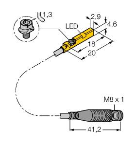 TURCK BIM-UNR-AP6X-1.5-PSG3M W/M Magnetic Sensors
