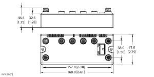 TURCK BLCDN-4M12LT-2AO-I-2AO-I Block-IO