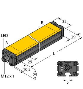 TURCK 100012834 / LI1250P0-Q25LM0-IOLX3-H1141 Linear Position Sensors