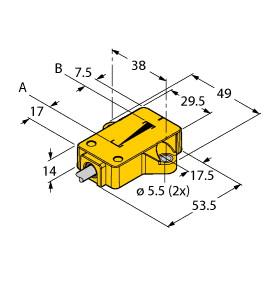TURCK 1590751 / LI25P1-QR14-LIU5X2 Linear Position Sensors