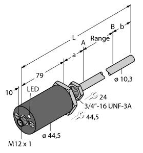 TURCK LT1101 / LTX8E-R10-LU0X3-H1151 Linear Position Sensors