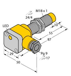 TURCK NI10-G18SK-AZ3X2 55MM Inductive Sensors