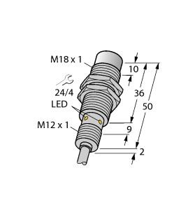 TURCK NI12U-EM18WD-AN6X/S50-S1163 10M Inductive Sensors