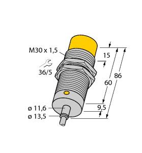 TURCK NI15-M30T-RZ3X 10M Inductive Sensors