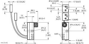 TURCK NI2-Q6.5-AN6-0.1-FS4.4X3/S304 Inductive Sensors