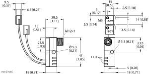 TURCK NI2-Q9.5-AP6-0.15-FS4.4X3/S304 Inductive Sensors
