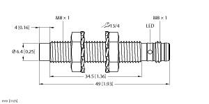 TURCK NI3-EG08-AP6X-V1131 Inductive Sensors