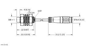 TURCK NI3-EG08K-AP6X-0.2-PSG3 Inductive Sensors