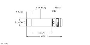 TURCK NI3-EH6.5K-AN6X-V1131 Inductive Sensors