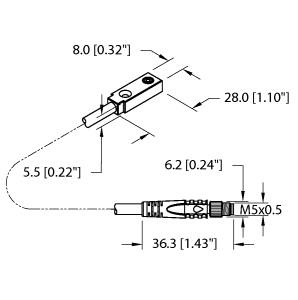 TURCK NI3.5-Q5.5-RN6X-0.3-VSG3M Inductive Sensors