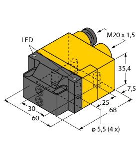 TURCK NI4-DSU26TC-2Y1X2 Inductive Sensors