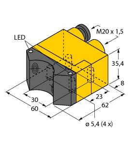 TURCK NI4-DSU35TC-2Y1X2 Inductive Sensors