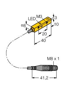 TURCK NI4U-Q8SE-AP6X-0.3-PSG3M Inductive Sensors
