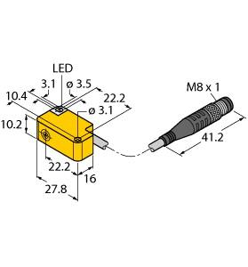 TURCK NI5U-Q10S-AP6X-0.3-PSG3M Inductive Sensors
