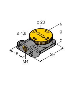 TURCK 1590724 / P1-LI-QR14/Q17L Linear Position Sensors