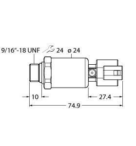 TURCK PT6000PSIG-2121-U6-DT043P Pressure Sensors