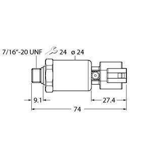 TURCK PT7500PSIG-2105-U6-DT043P Pressure Sensors