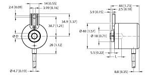 TURCK 100012028 / REI-E-112IA0T-2B2500-C Encoder Sensors
