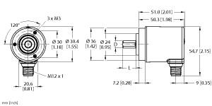 TURCK 100023541 / REM-101S8C-9F32B-H1151 Encoder Sensors
